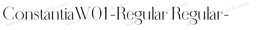 ConstantiaW01-Regular Regular字体转换